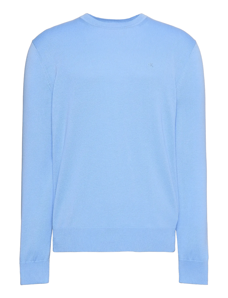 Calvin Klein - LS SUPIMA COTTON CREW 14GG - rundhals - blue descent - 1
