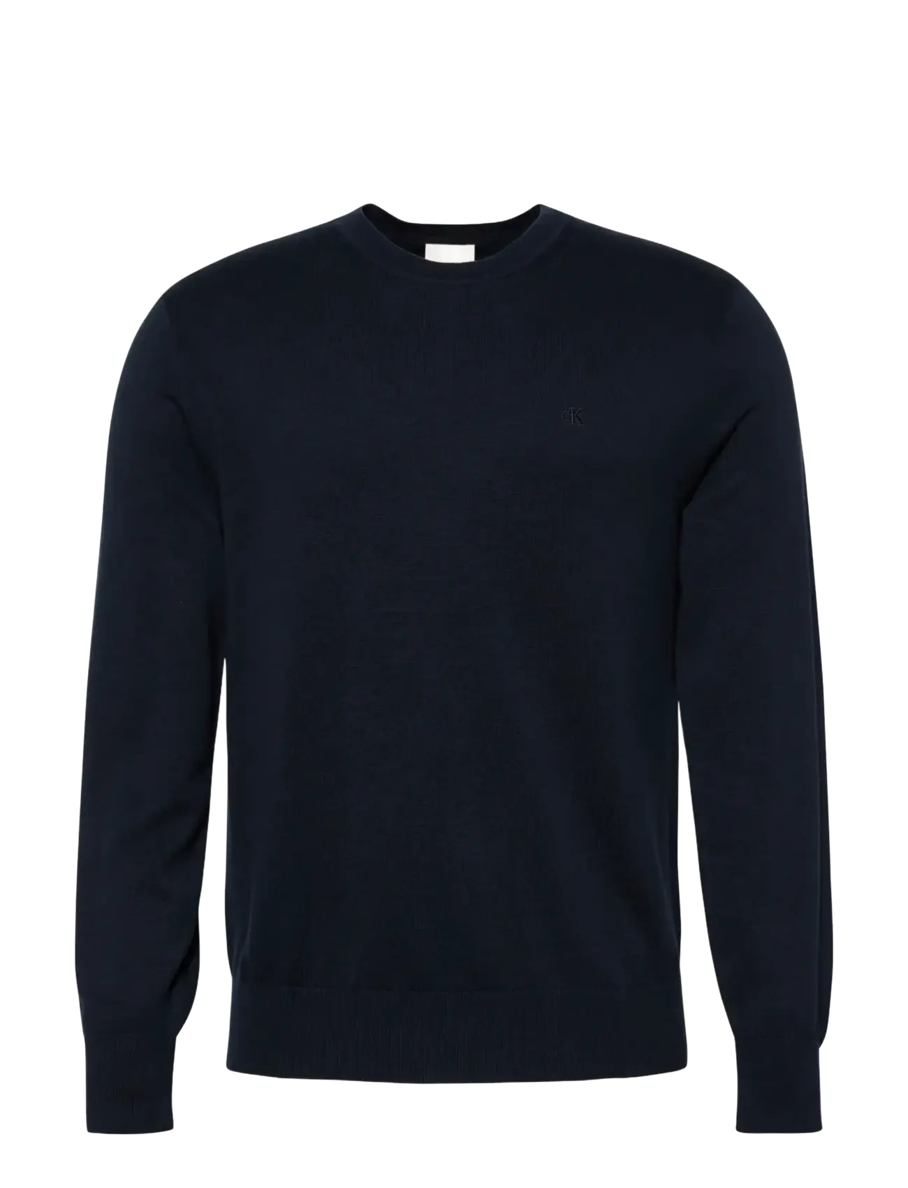 Calvin Klein LS SUPIMA COTTON CREW 14GG - Kläder - DARK SAPPHIRE / navy