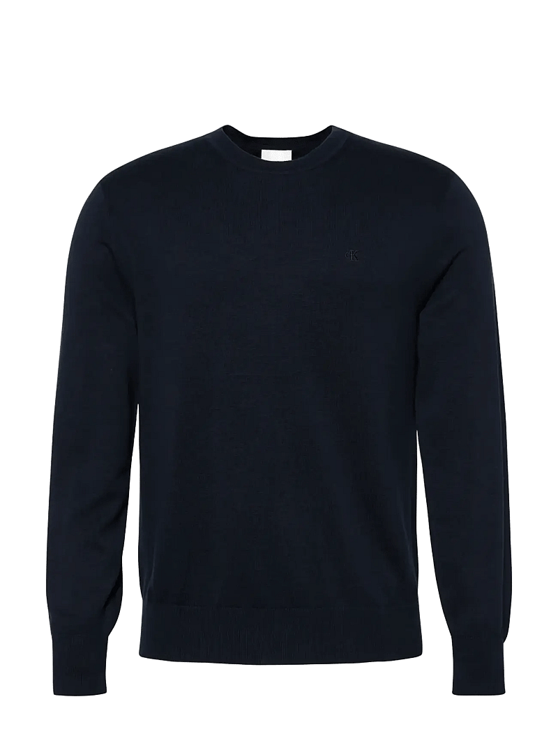 Calvin Klein - LS SUPIMA COTTON CREW 14GG - rundhals - dark sapphire - 1