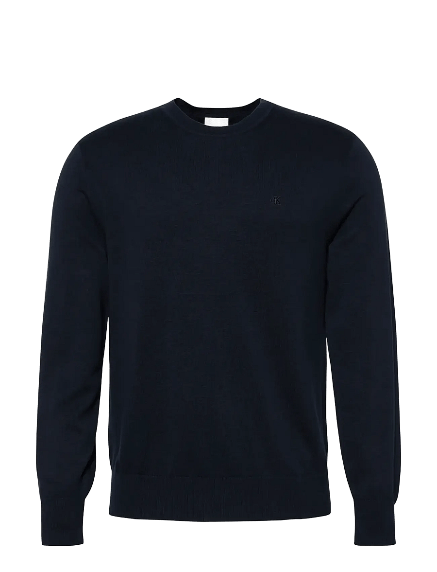 Calvin Klein - LS SUPIMA COTTON CREW 14GG - rundhals - dark sapphire - 1
