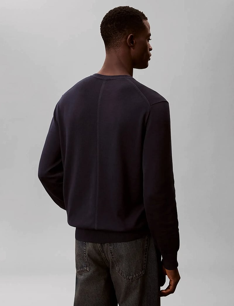 Calvin Klein - LS SUPIMA COTTON CREW 14GG - rundhals - dark sapphire - 3