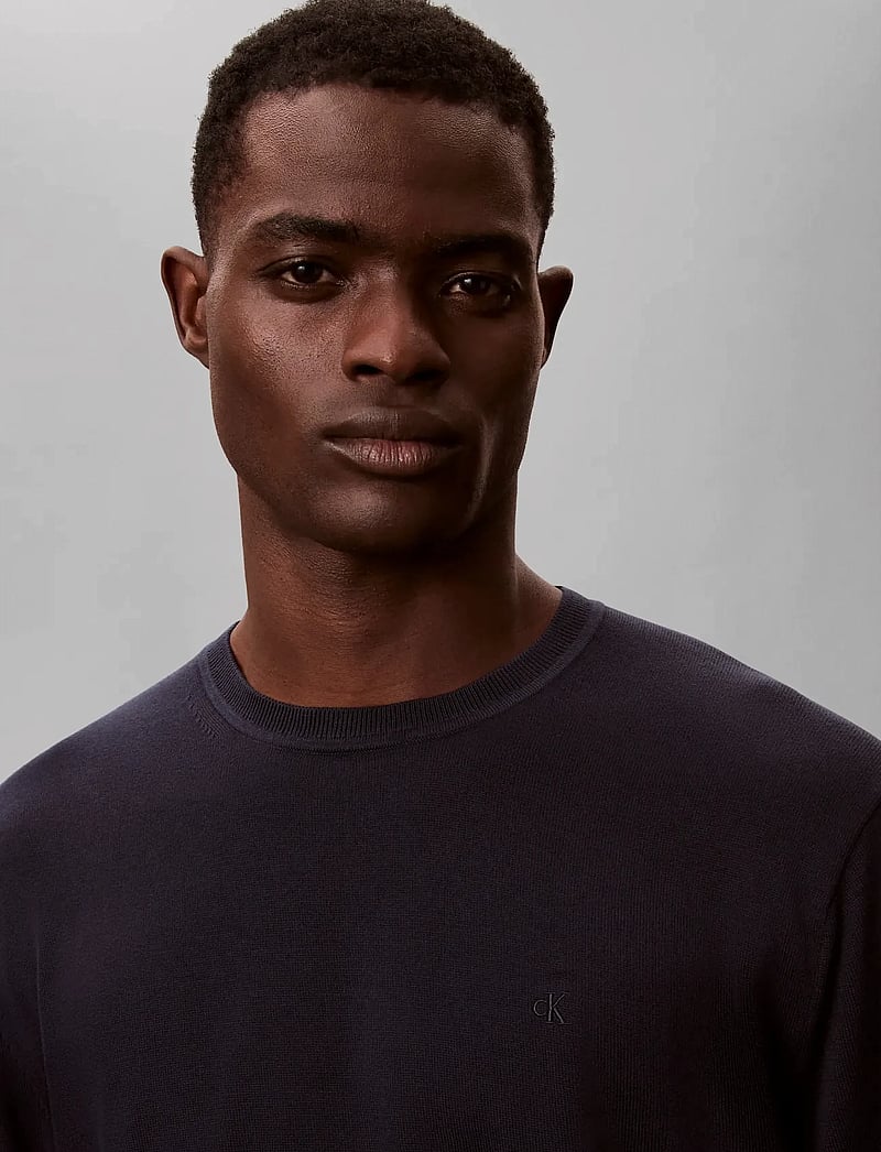 Calvin Klein - LS SUPIMA COTTON CREW 14GG - rundhals - dark sapphire - 5