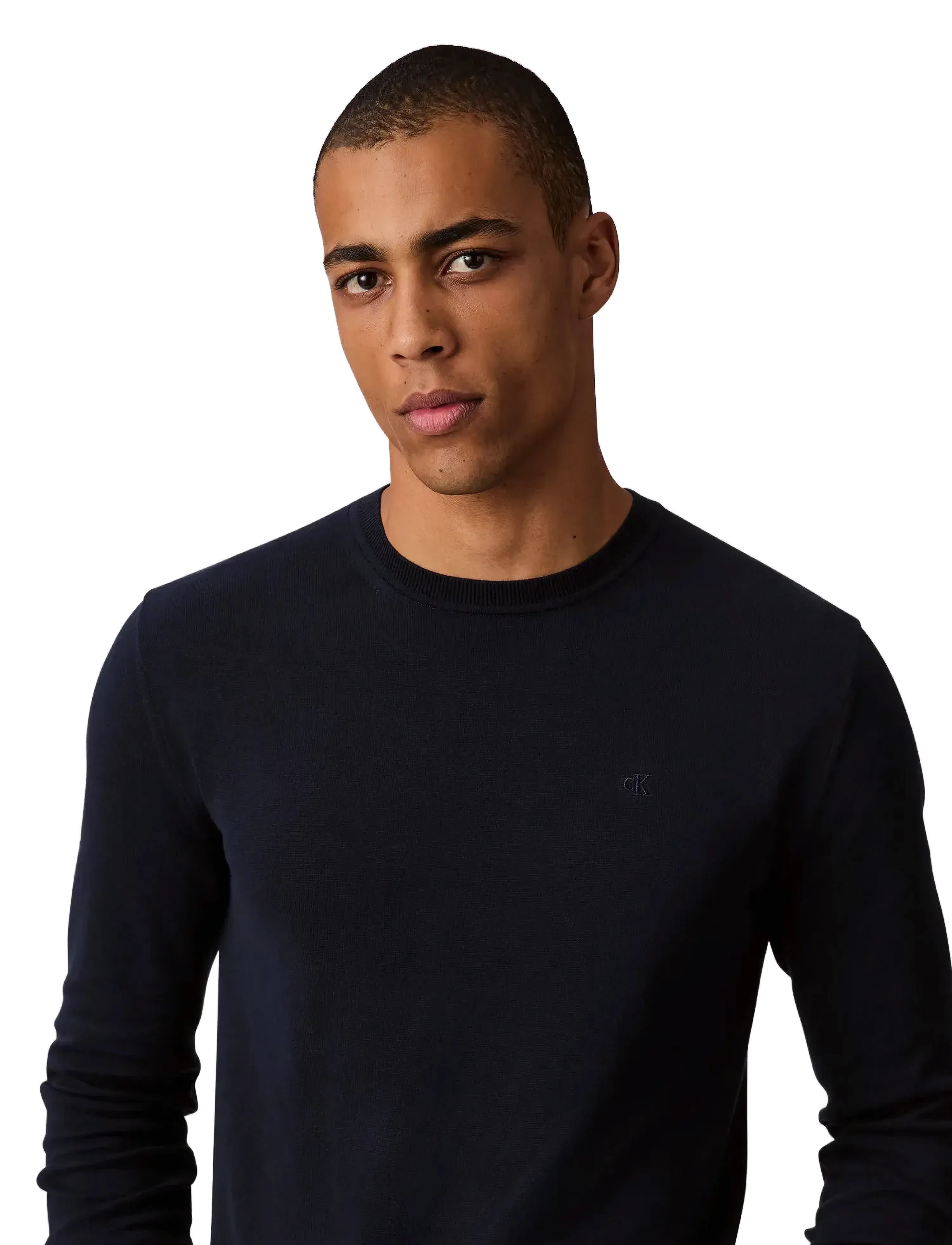 Calvin Klein Ls Supima Cotton Crew 14Gg långärmade t-shirts herr – bild 8
