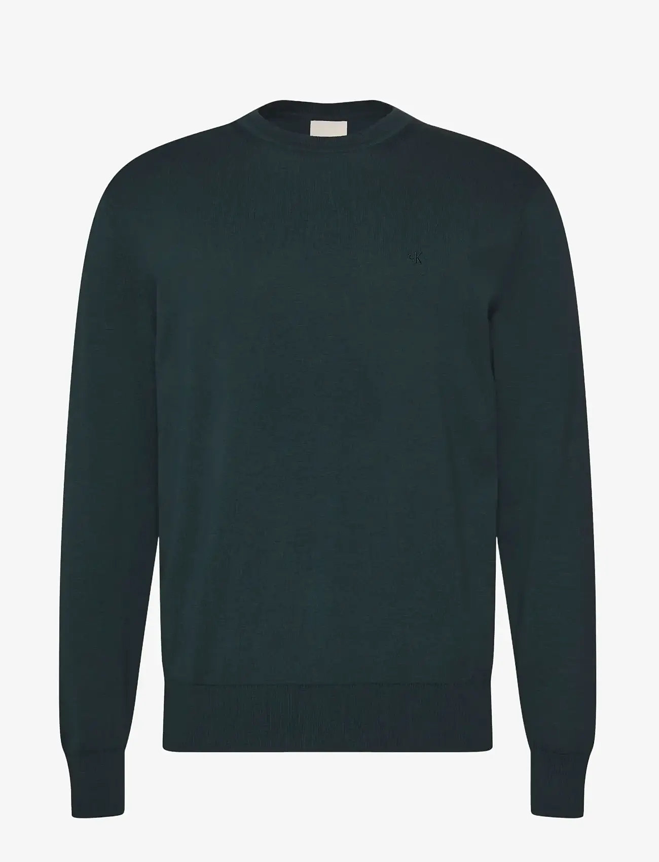 Calvin Klein - LS SUPIMA COTTON CREW 14GG - rund hals - magical forest - 1