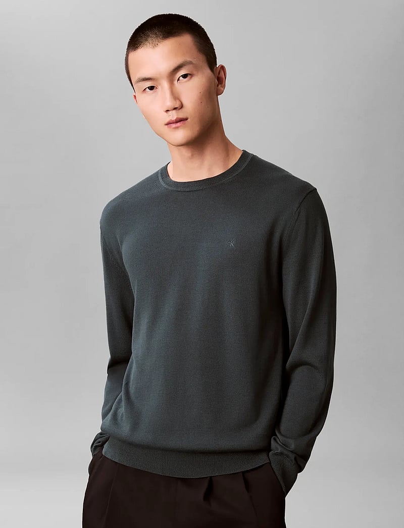 Calvin Klein - LS SUPIMA COTTON CREW 14GG - rundhals - magical forest - 0