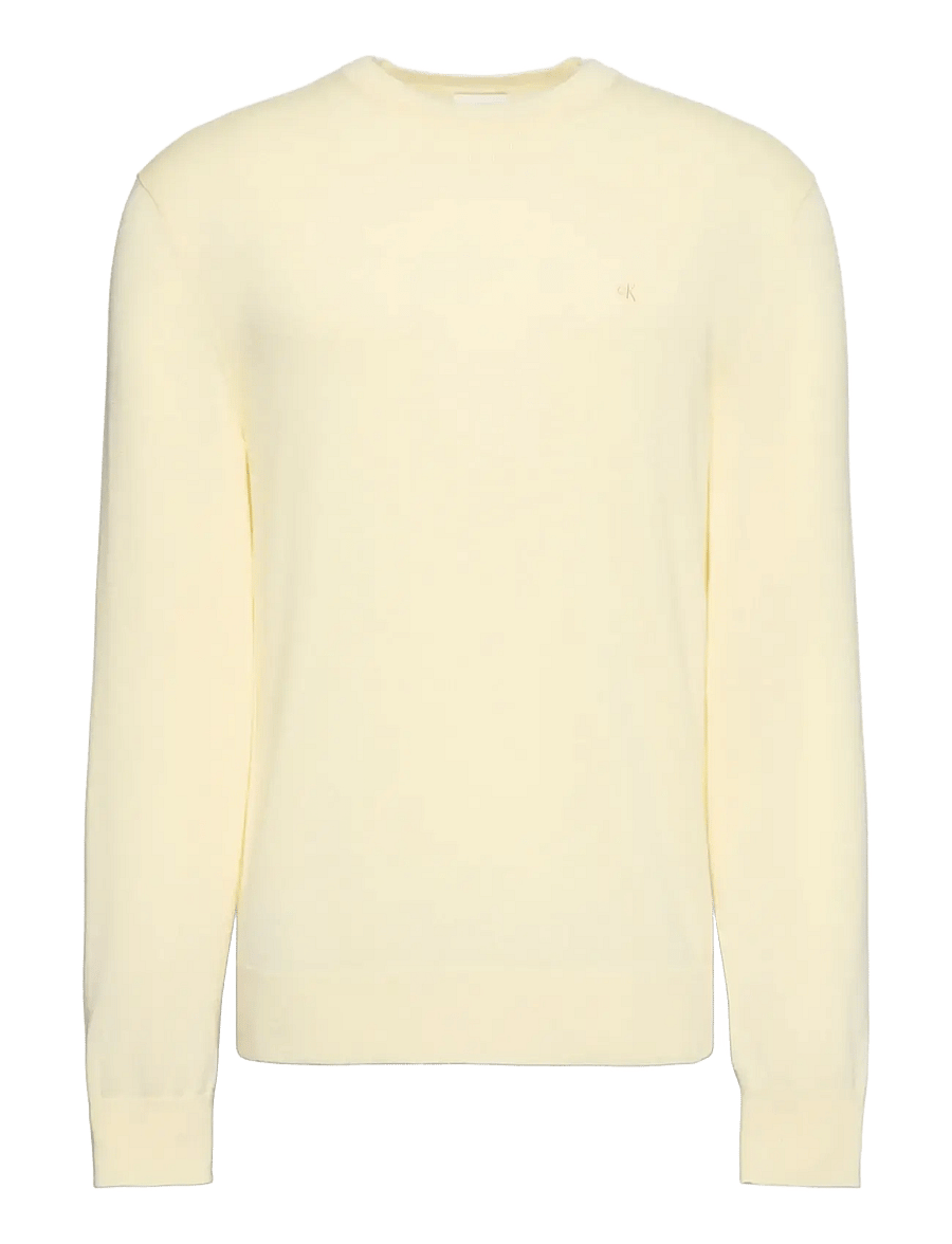 Calvin Klein - LS SUPIMA COTTON CREW 14GG - pyöreäaukkoiset - pear sorbet - 1