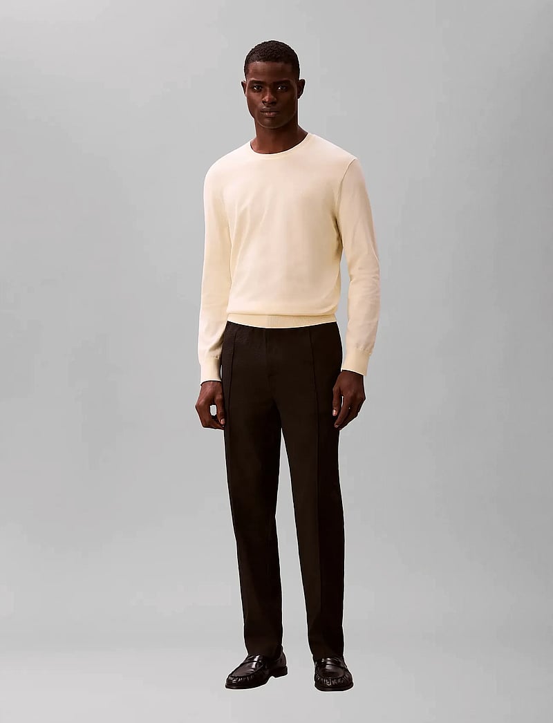 Calvin Klein - LS SUPIMA COTTON CREW 14GG - rundhals - pear sorbet - 0