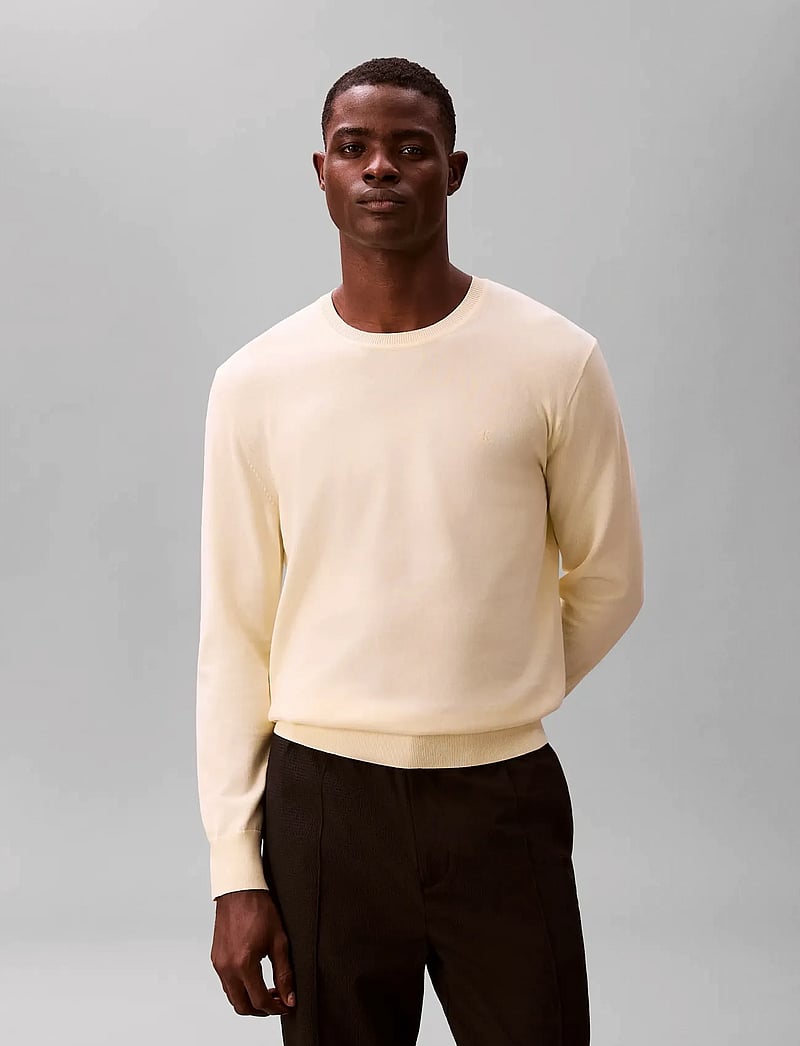 Calvin Klein - LS SUPIMA COTTON CREW 14GG - rundhals - pear sorbet - 3