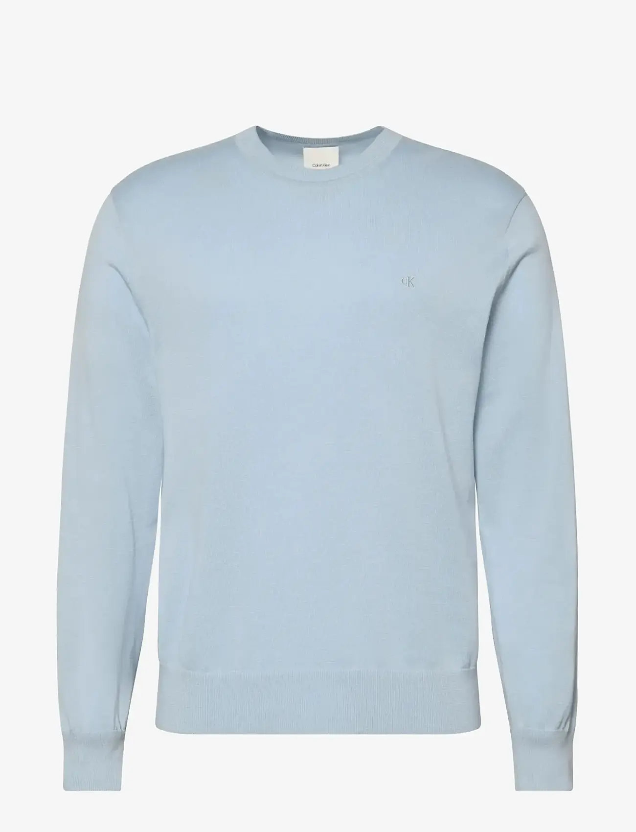 Calvin Klein - LS SUPIMA COTTON CREW 14GG - rund hals - plein air - 1