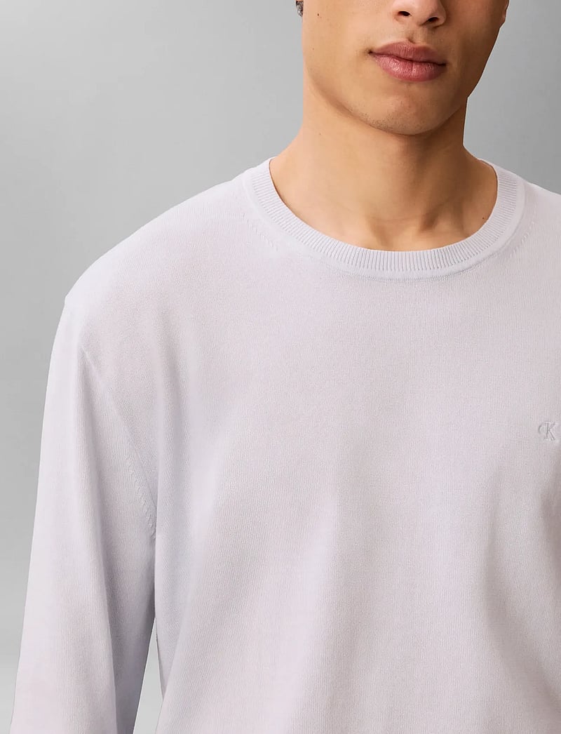 Calvin Klein - LS SUPIMA COTTON CREW 14GG - rundhals - plein air - 2