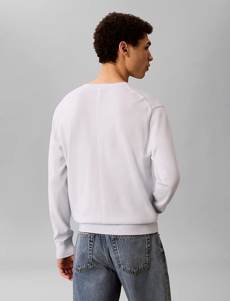 Calvin Klein - LS SUPIMA COTTON CREW 14GG - rundhals - plein air - 3