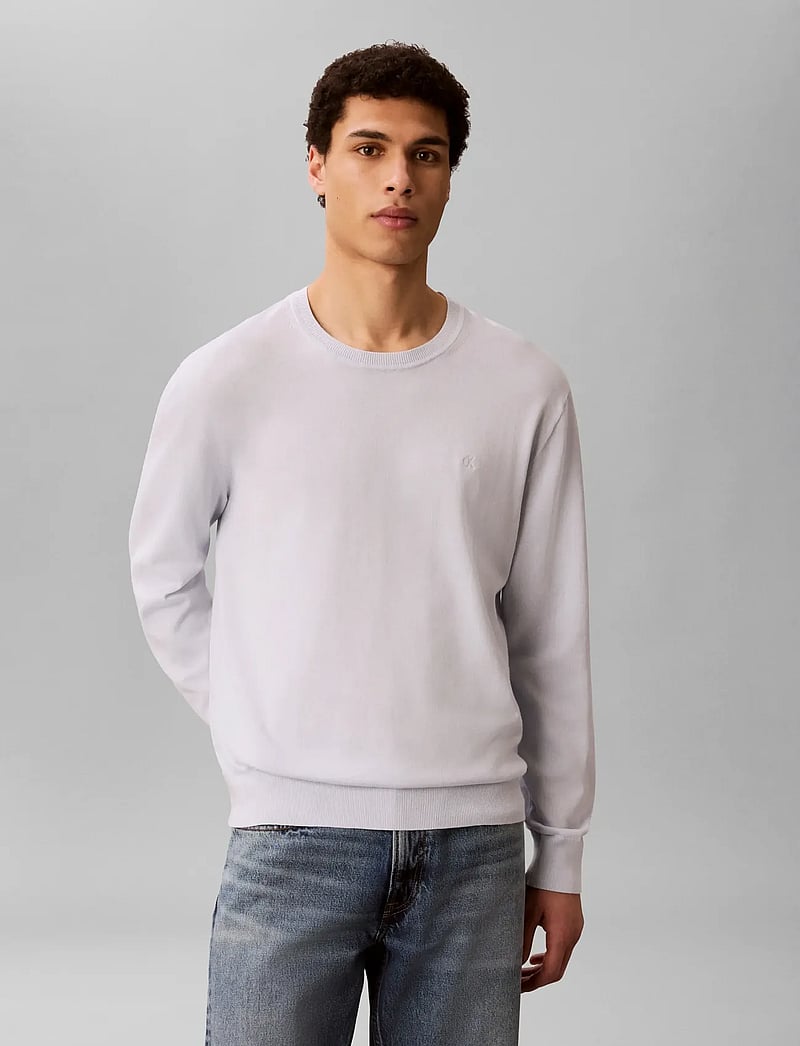 Calvin Klein - LS SUPIMA COTTON CREW 14GG - rundhals - plein air - 4