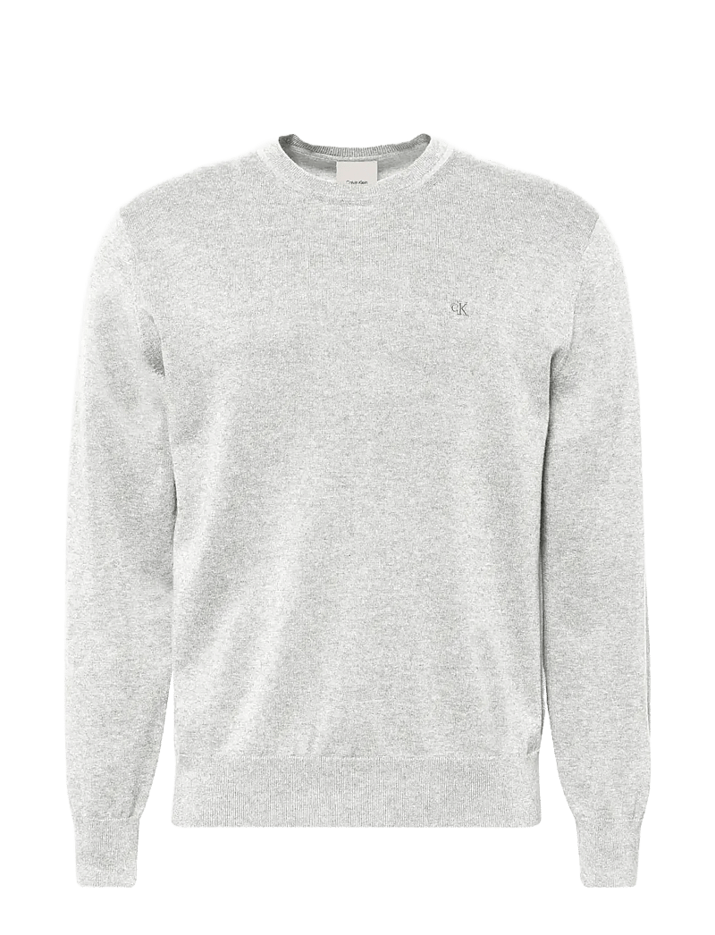 Calvin Klein - LS SUPIMA COTTON CREW 14GG - rundhals - snow heather - 1