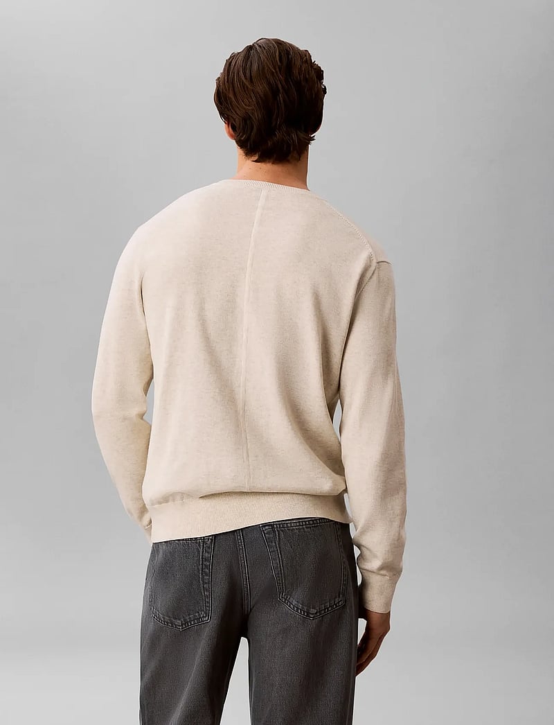 Calvin Klein - LS SUPIMA COTTON CREW 14GG - rundhals - snow heather - 2