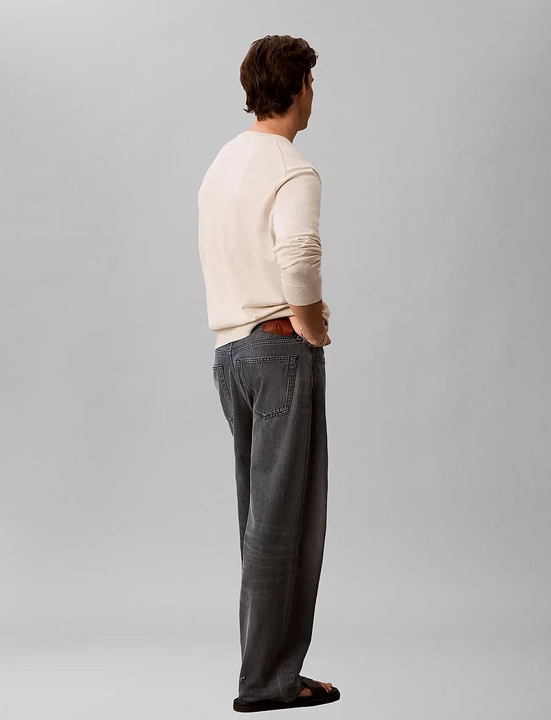 Calvin Klein - LS SUPIMA COTTON CREW 14GG - rundhals - snow heather - 4