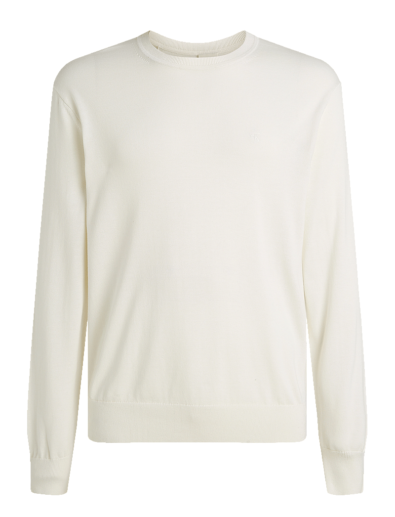 Calvin Klein - LS SUPIMA COTTON CREW 14GG - rundhals - tofu - 1