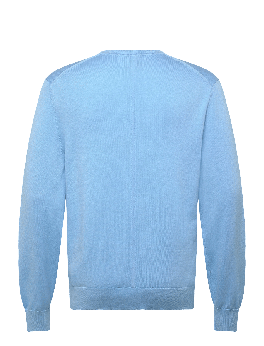 Calvin Klein - LS SUPIMA COTTON CREW 14GG - rundhals - track blue - 2