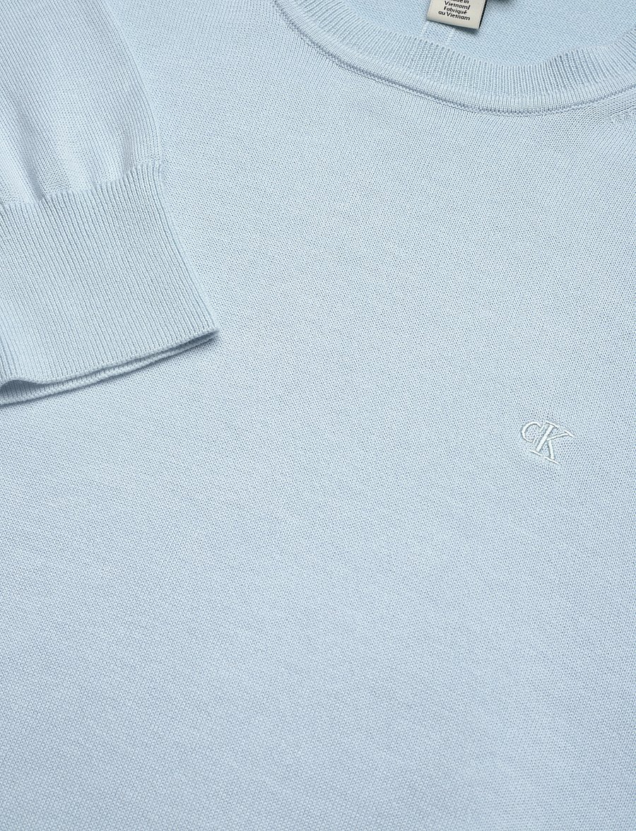 Calvin Klein - LS SUPIMA COTTON CREW 14GG - rundhals - winter sky - 3
