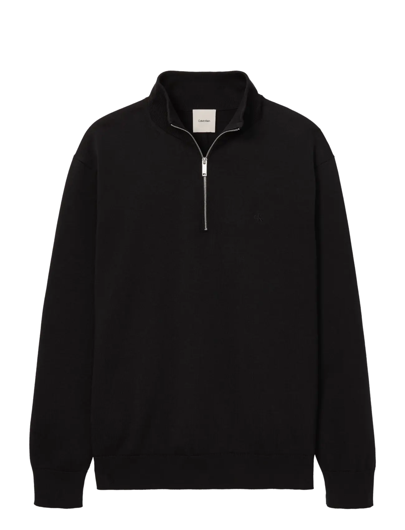 Calvin Klein - LS SUPIMA QZ SWEATER 14 GG - men - black - 1