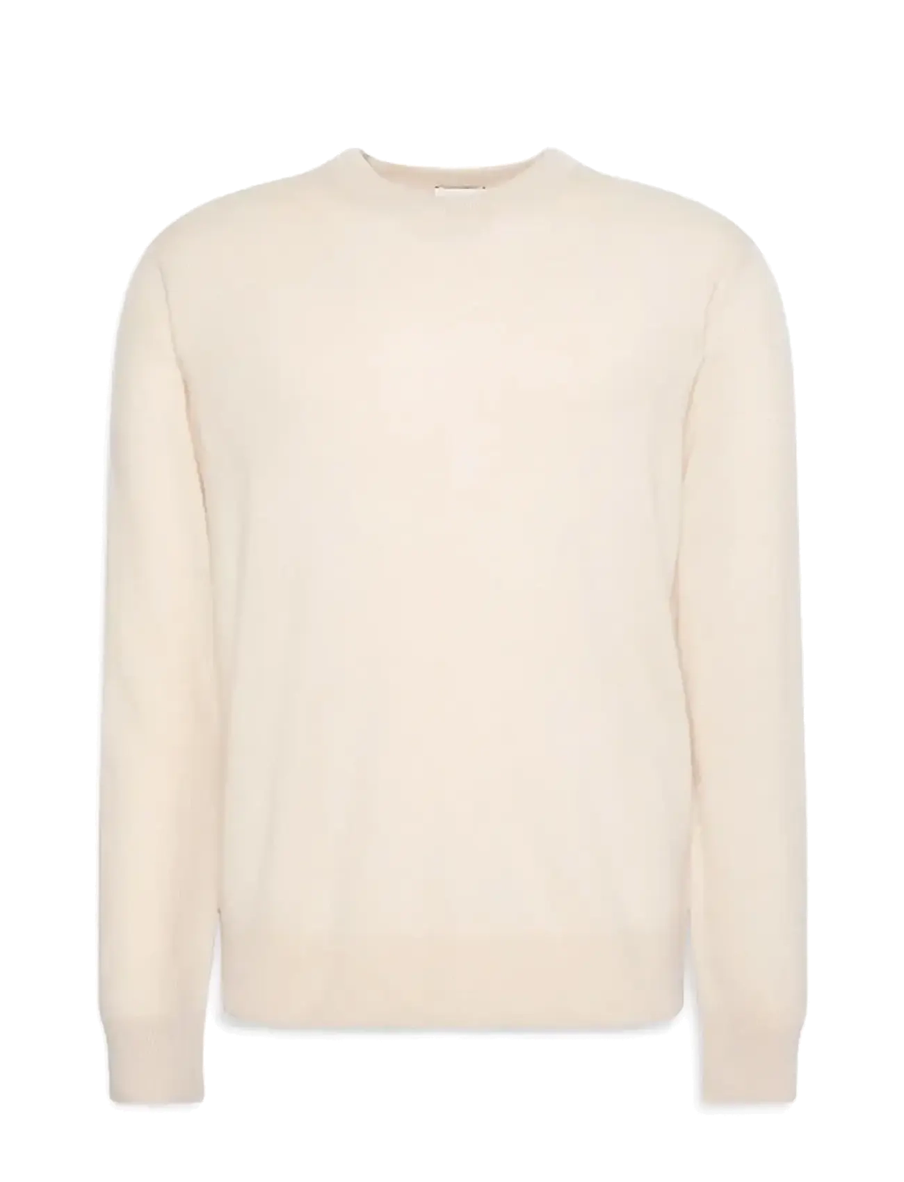 CALVIN KLEIN Ls Klassisch Cashmere Crewneck 12G Cream - XL - Herren