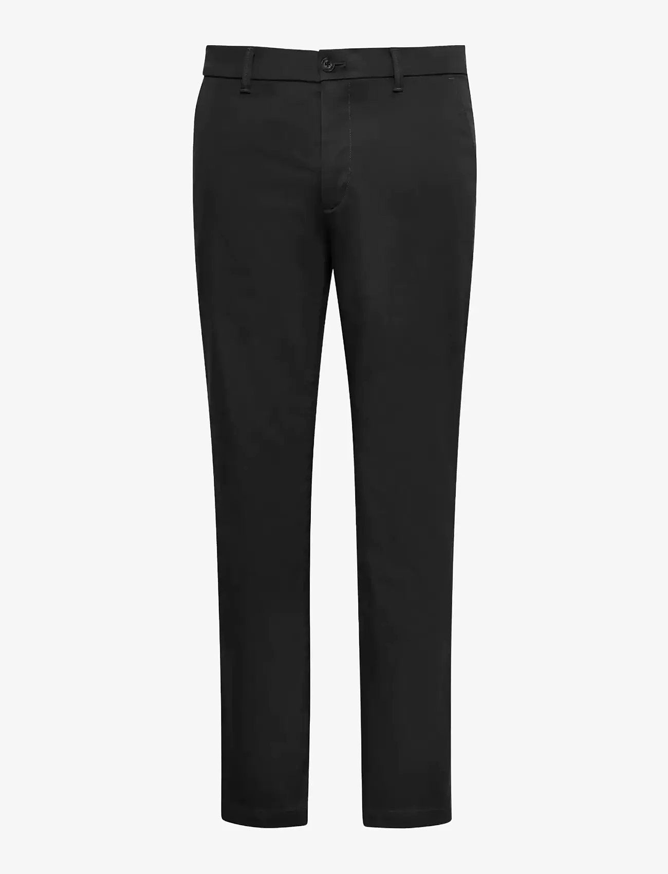 Calvin Klein - SLIM REFINED COTTON STRETCH TROU - chinos - black - 1
