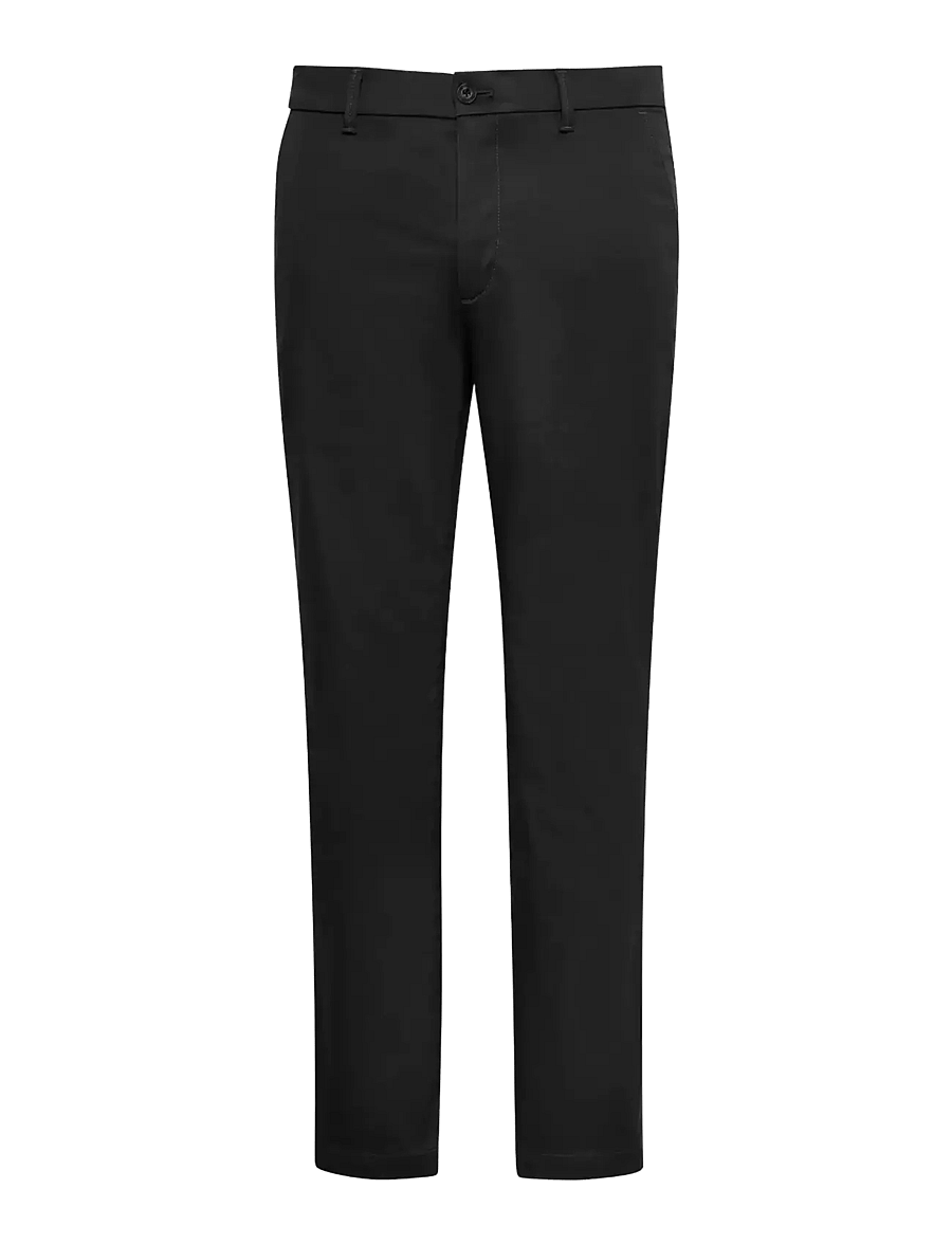 Calvin Klein - SLIM REFINED COTTON STRETCH TROU - chinos - black - 1