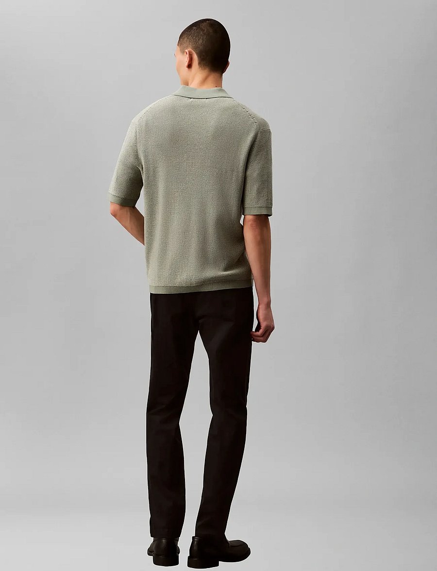 Calvin Klein - SLIM REFINED COTTON STRETCH TROU - chinos - black - 3