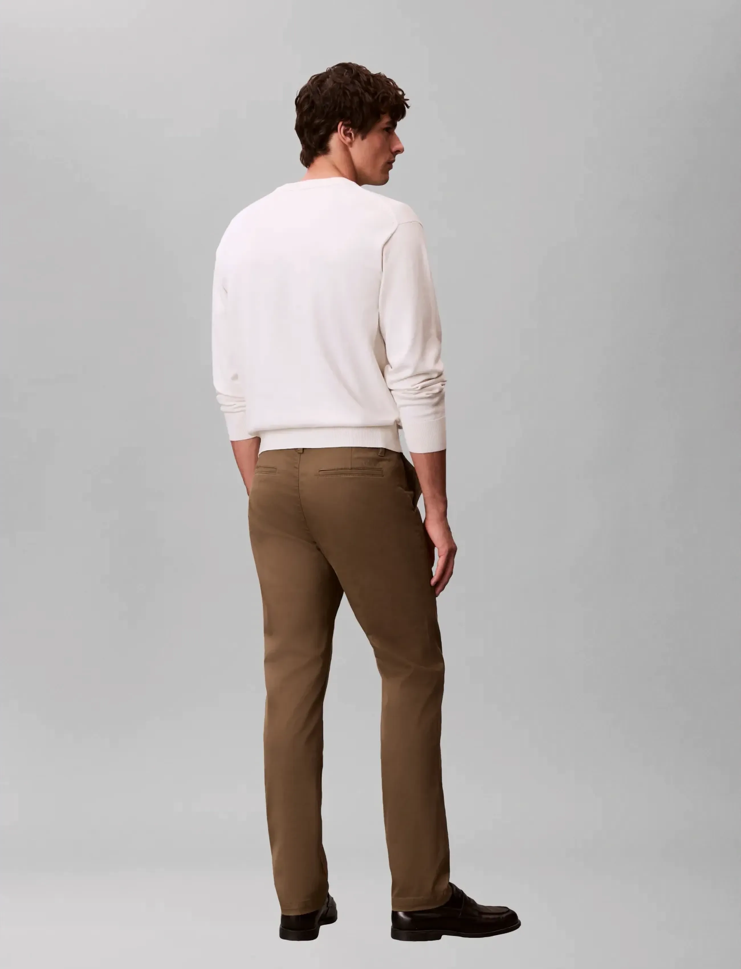 Calvin Klein Slim Refined Cotton Stretch Trou chinos herr – bild 3