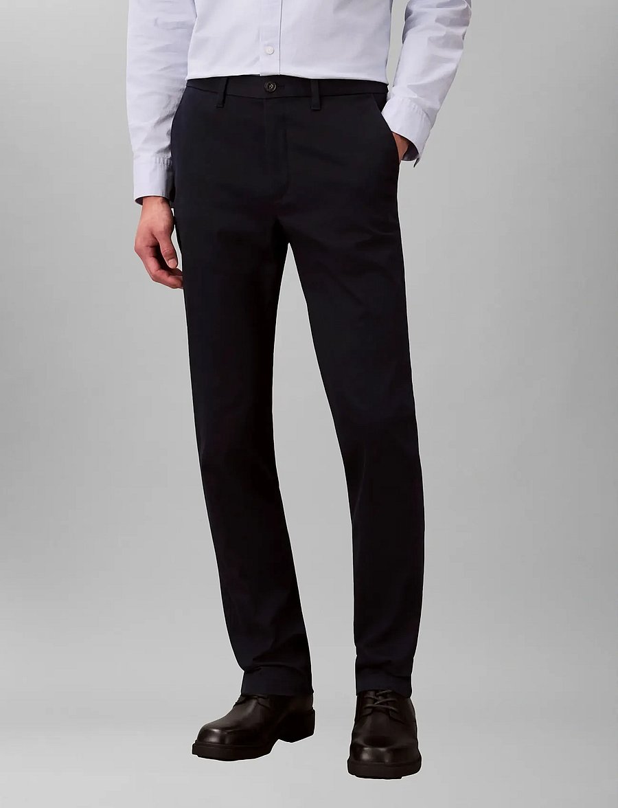 Calvin Klein - SLIM RFND CTTN STRTCH TROUSER - chinos - dark sapphire - 3