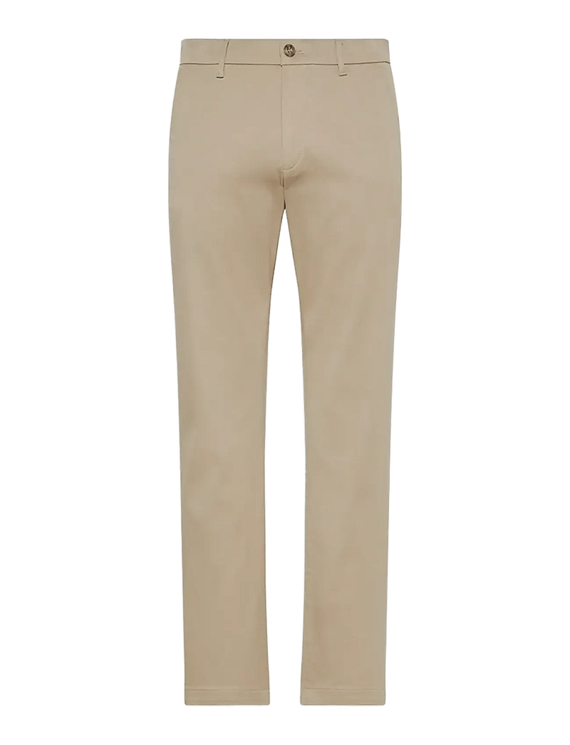 Calvin Klein - SLIM RFND CTTN STRTCH TROUSER - chino stila bikses - vintage khaki - 1