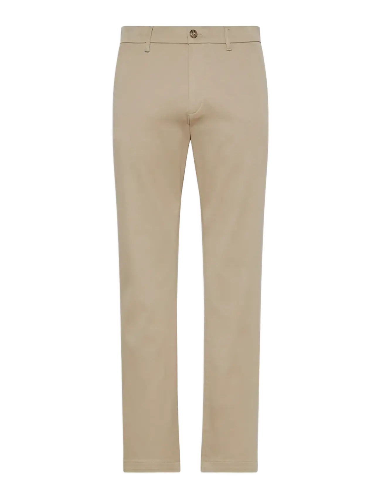 Calvin Klein SLIM REFINED COTTON STRETCH TROU - Byxor - VINTAGE KHAKI / beige