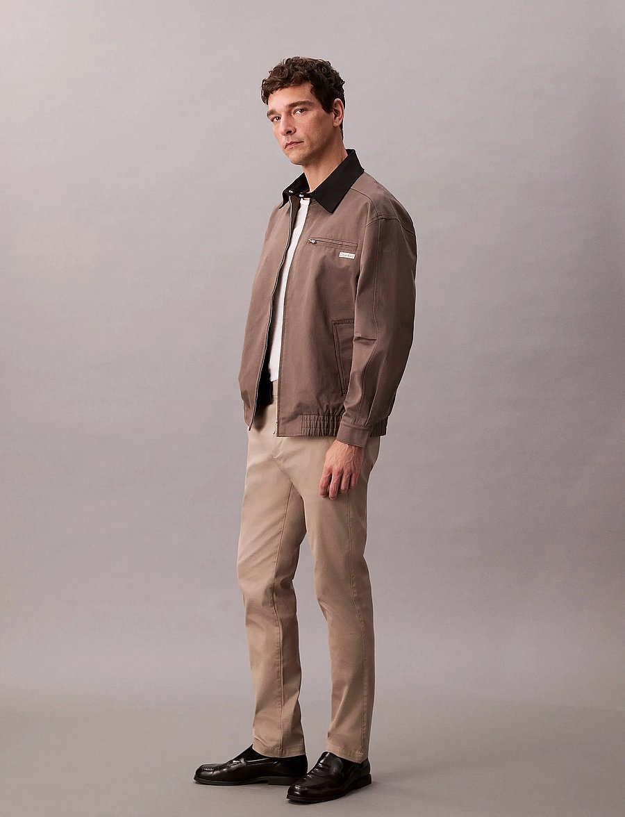 Calvin Klein - SLIM RFND CTTN STRTCH TROUSER - chinos - vintage khaki - 2
