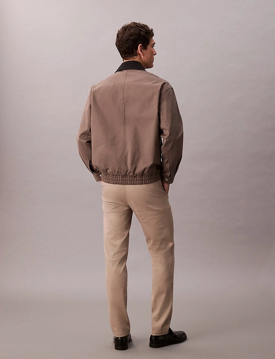 Calvin Klein - SLIM RFND CTTN STRTCH TROUSER - chinos - vintage khaki - 4