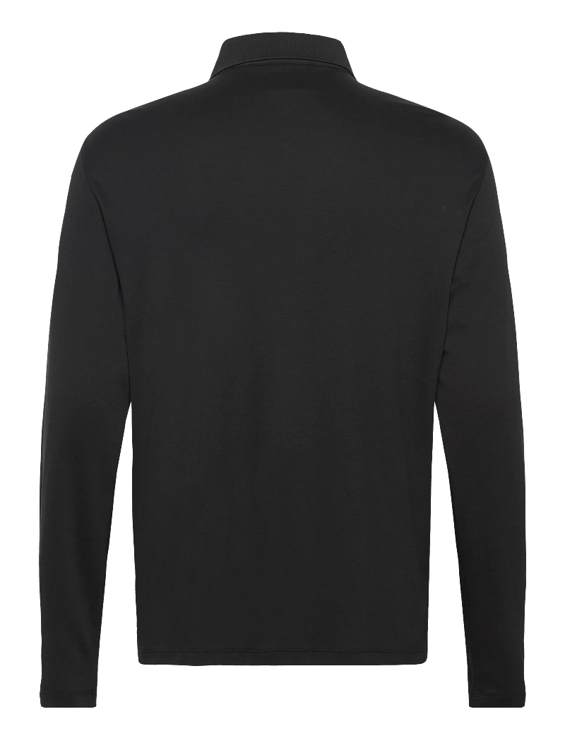 Calvin Klein - LS SUPIMA COTTON SOLID POLO - langärmelig - black - 2