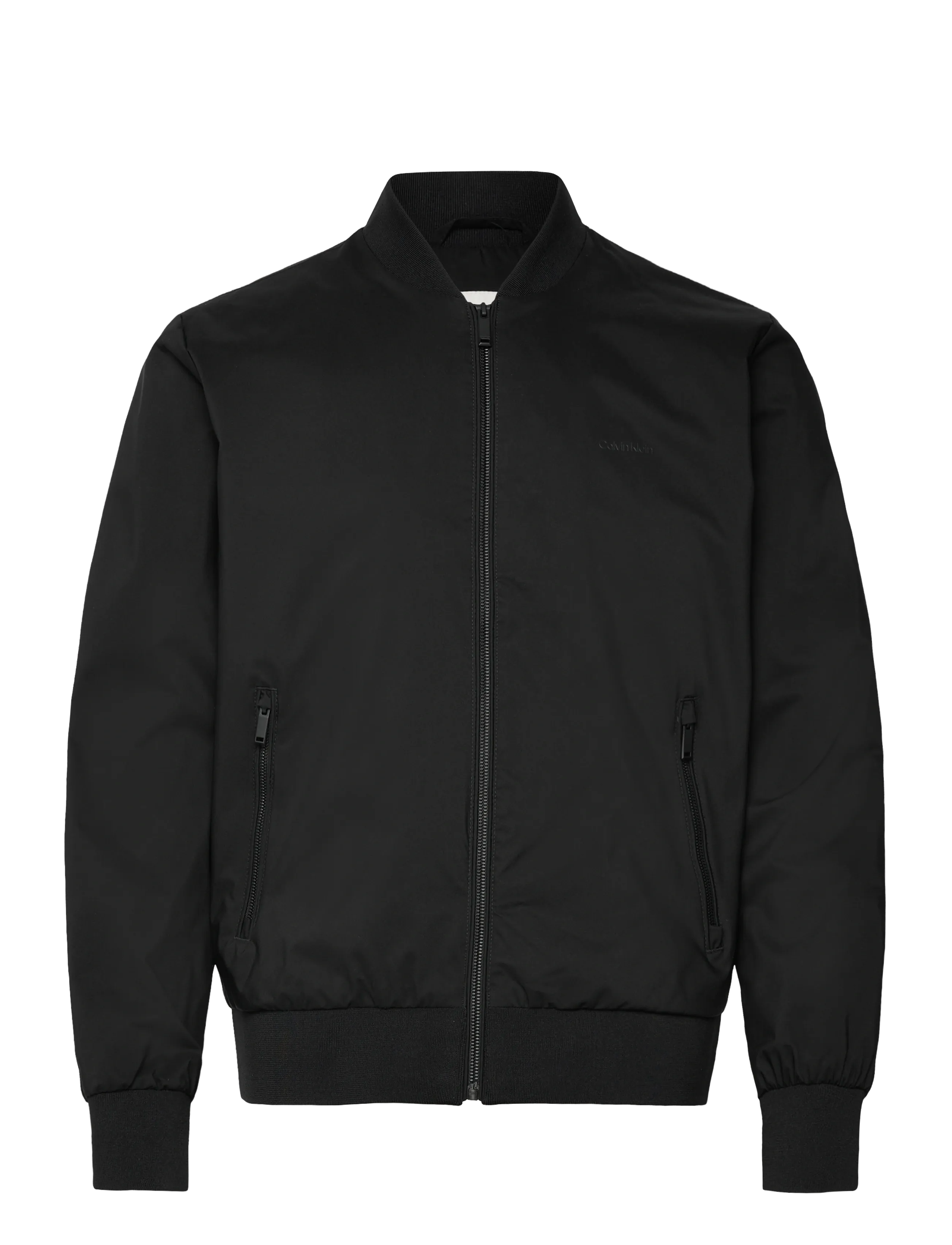Calvin Klein LS MATTE BOMBER JACKET - Bomberjackor - BLACK / black