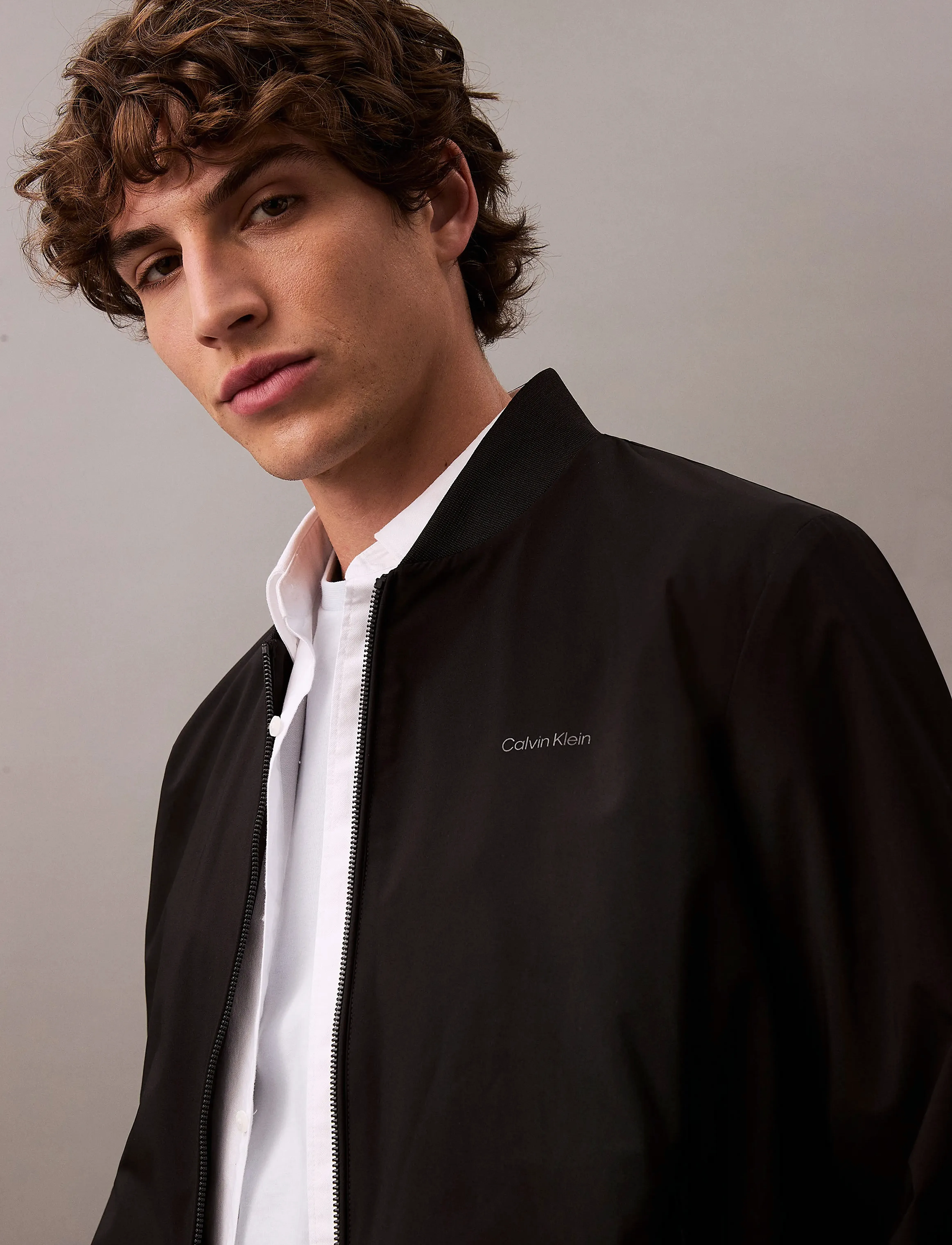 Calvin Klein - LS MATTE BOMBER JACKET - ytterkläder - black do not use - 3