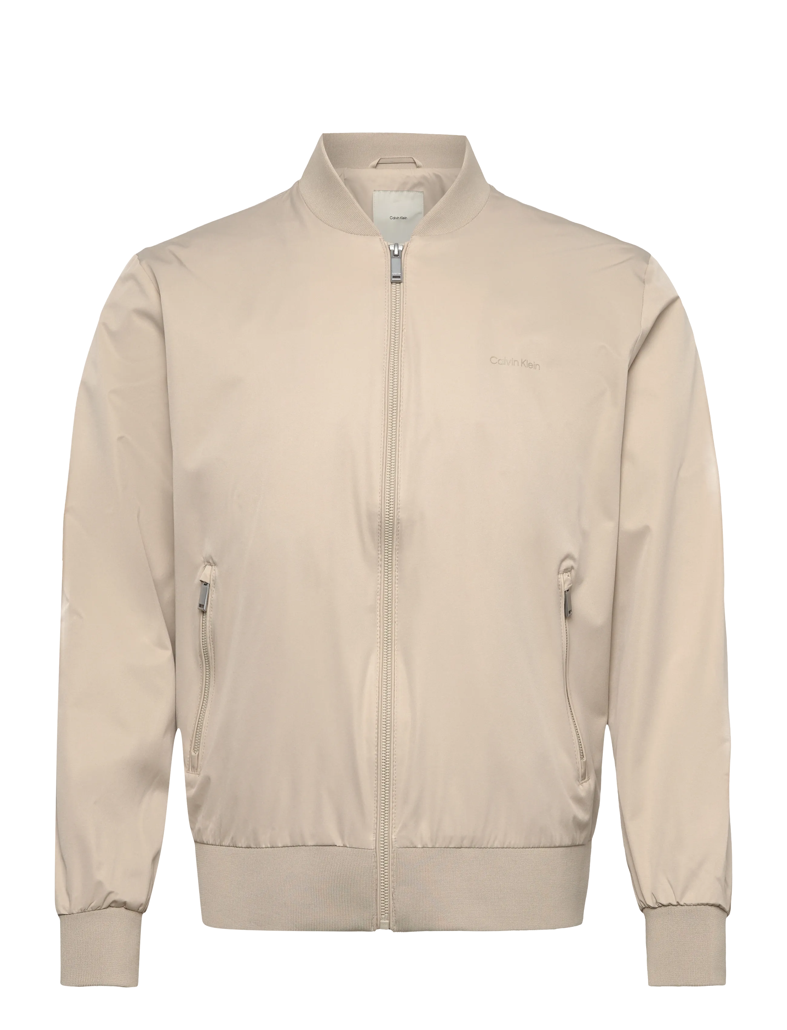 Calvin Klein LS MATTE BOMBER JACKET - Forårsjakker - ISLAND FOSSIL / beige