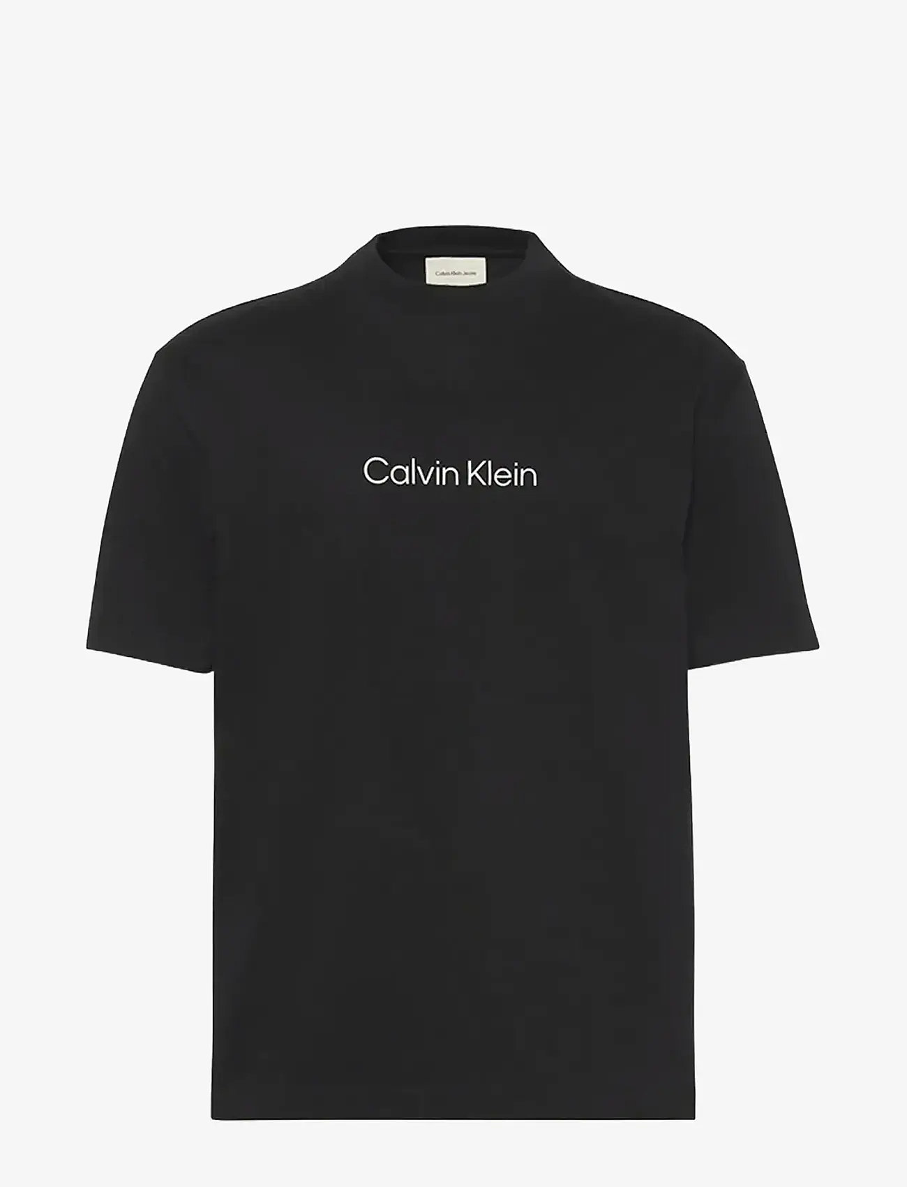 Calvin Klein - SS RLXD STANDARD LOGO CREWNK TEE - kortærmede t-shirts - black - 1