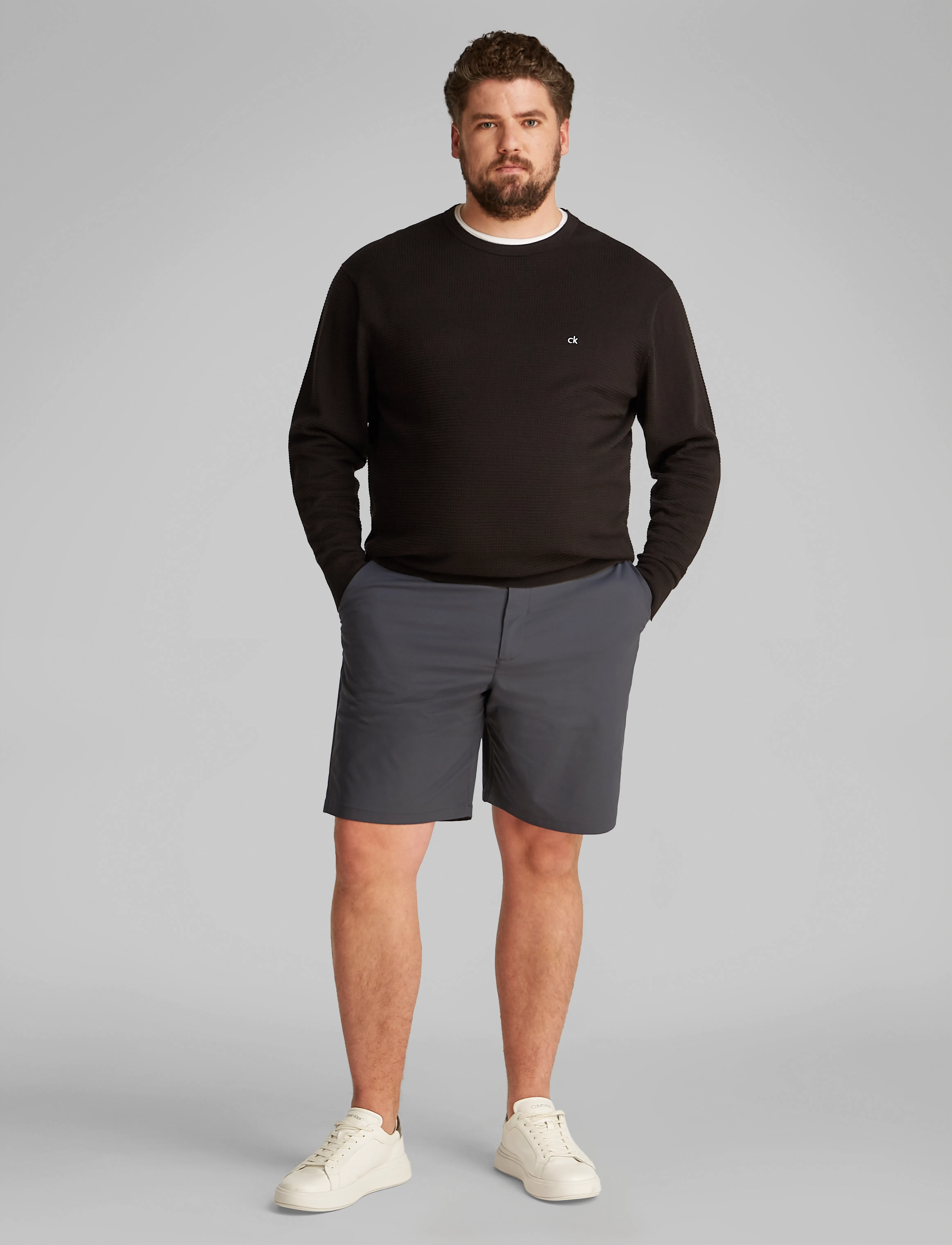 Calvin Klein Tech Short 9", 30, Shorts, Schwarz - Casual, Männerswear