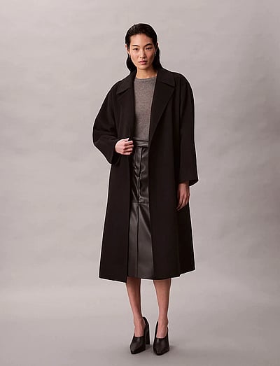 Hero Trench Coat-Dbl Face Wool - - Uldfrakker