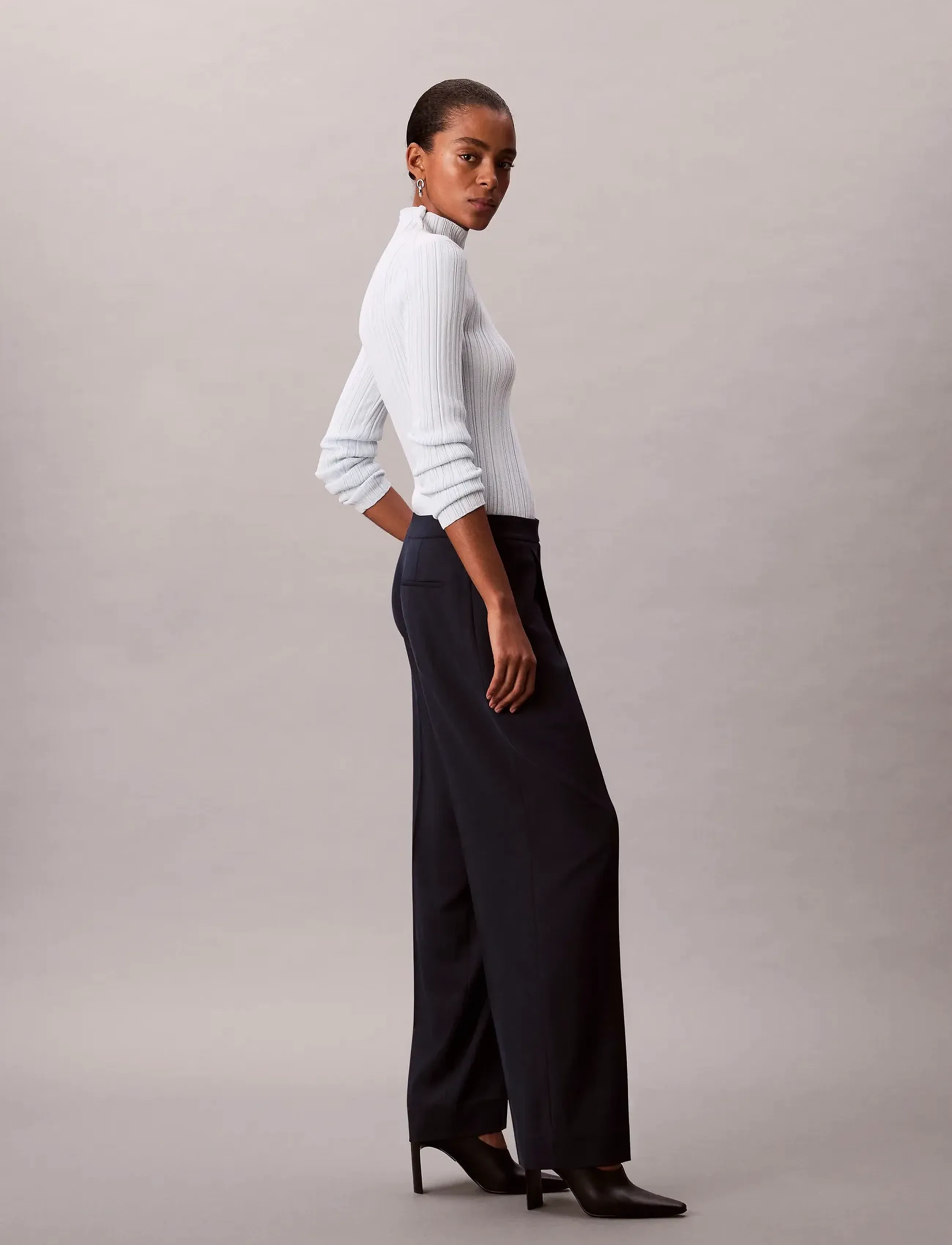 Calvin Klein - HERO TAILORED TROUSER - GOOD 2 - pidulikud püksid - dark sapphire - 2