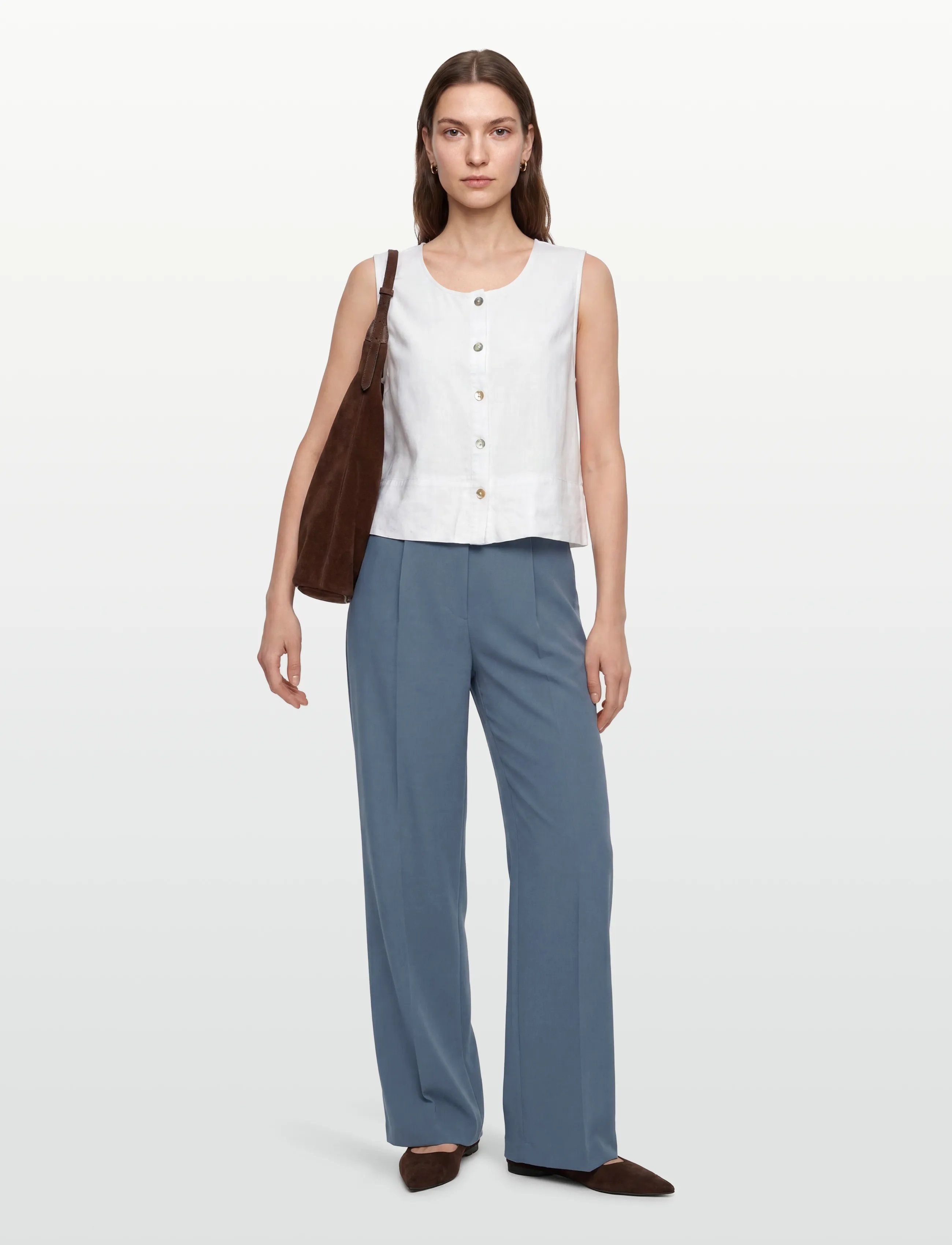 Calvin Klein Hero Tailored Trouser Good 2, RG/2, Trousers, Blau - Suitpants, Frauen