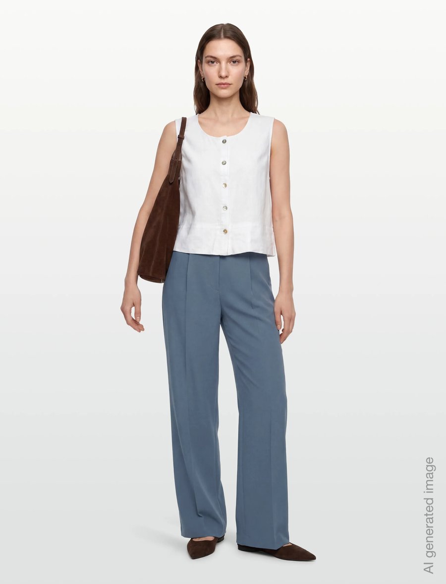 Calvin Klein - HERO TAILORED TROUSER - GOOD 2 - kostymbyxor - dusty sailor blue - 0