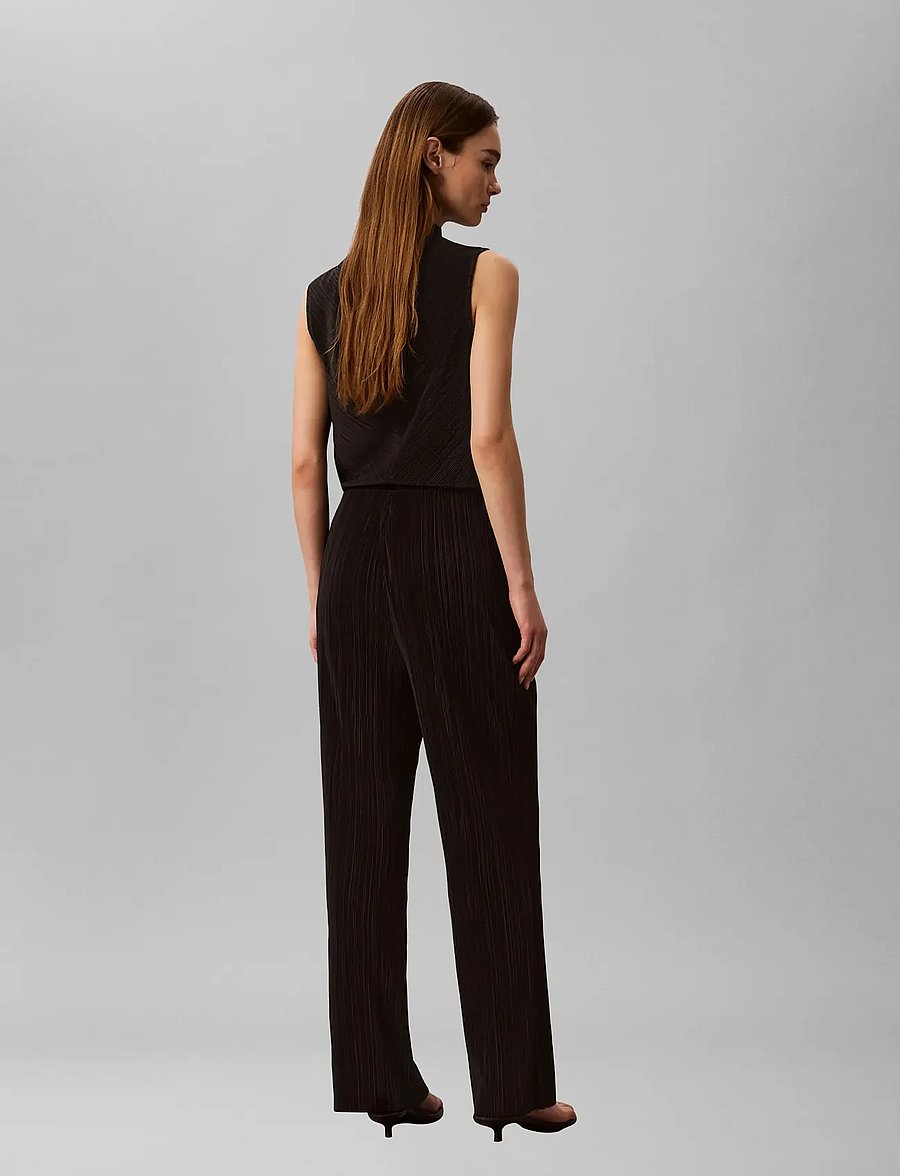 Calvin Klein - Plisse Pull On Pant - sirged püksid - black - 2