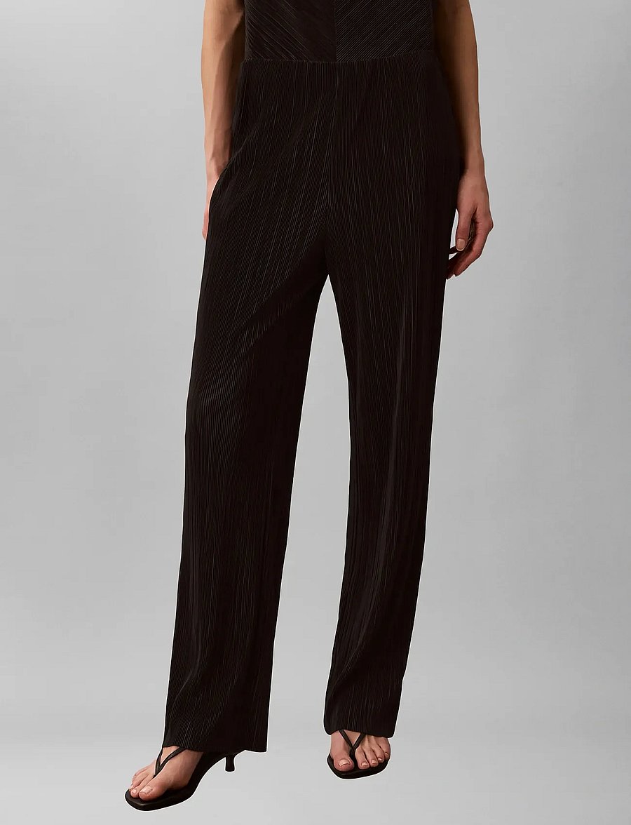 Calvin Klein - Plisse Pull On Pant - sirged püksid - black - 3