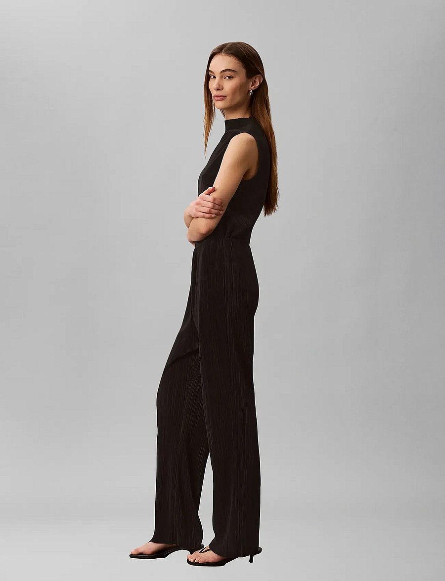 Calvin Klein - Plisse Pull On Pant - sirged püksid - black - 5