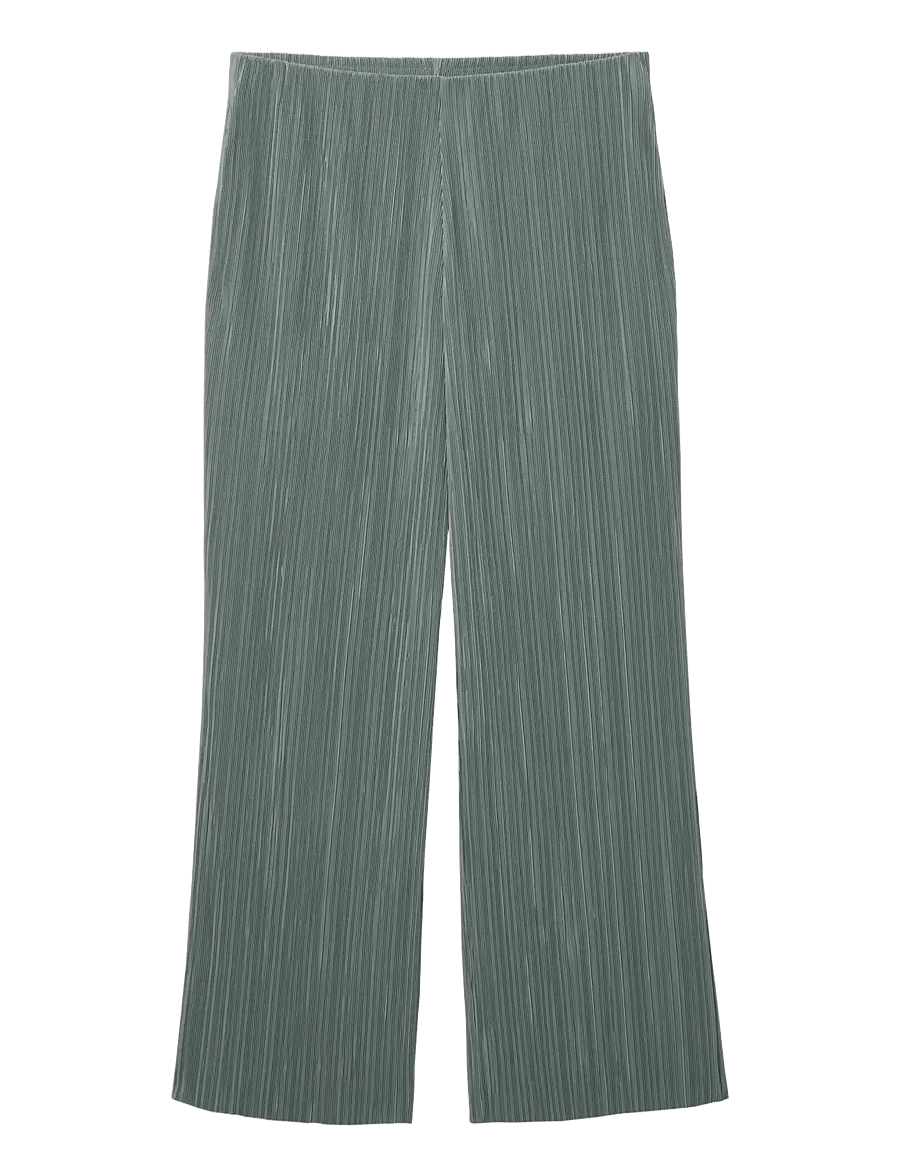 Calvin Klein - Plisse Pull On Pant - bukser med lige ben - shadow - 1