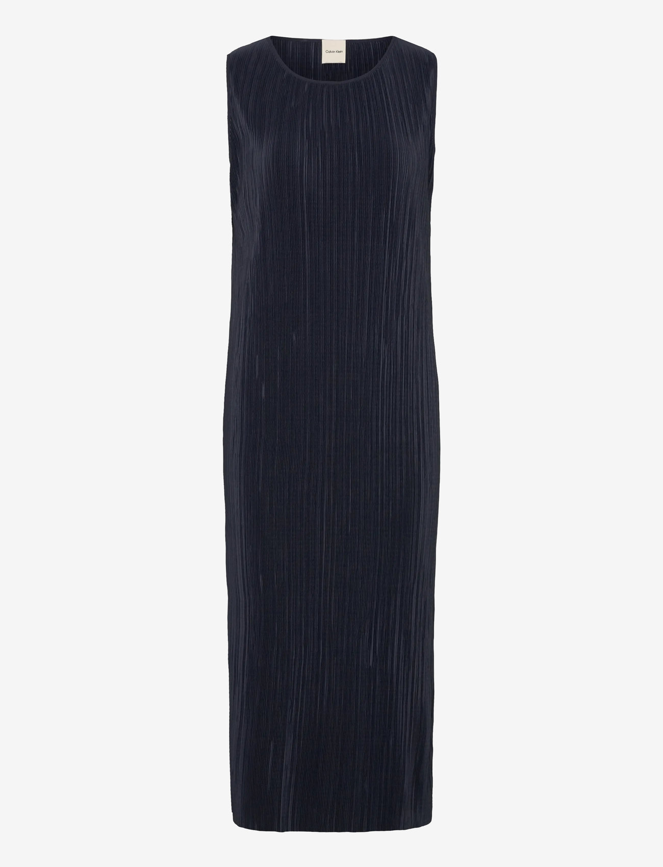 Calvin Klein - Plisse SL Midi Dress - t-shirtkjoler - sky captain - 1