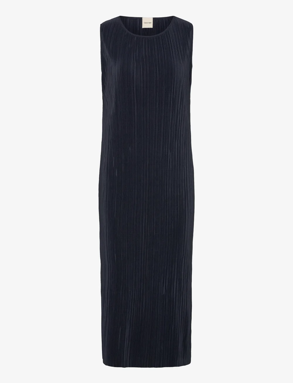 Calvin Klein - Plisse SL Midi Dress - sukienki koszulowe - sky captain - 1