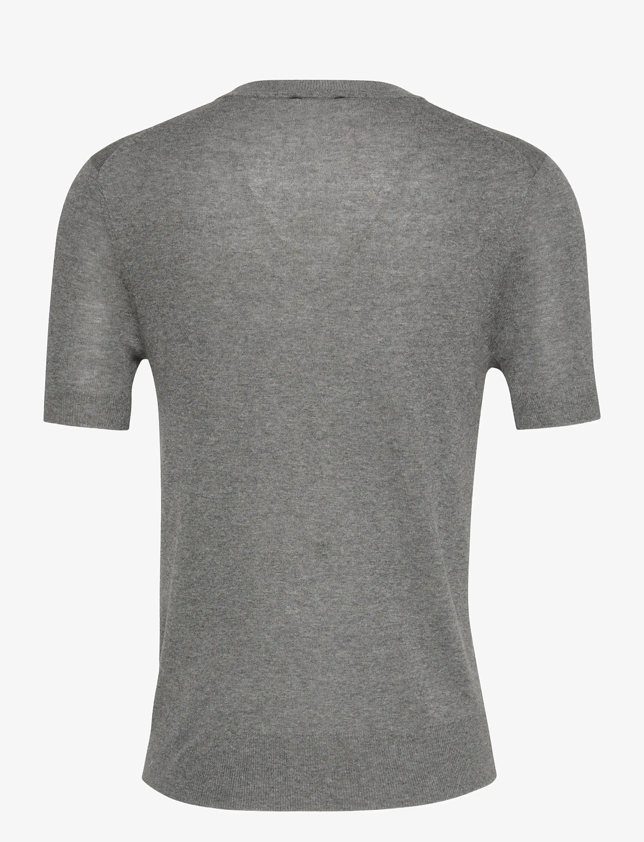 Calvin Klein - Fine Gauge Viscose Short Sleeve - blouses met korte mouwen - b30 grey heather - 2